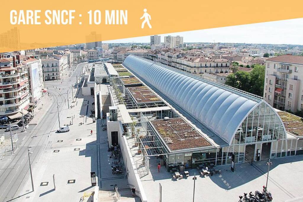 L'Ecucentre Avec Parking Inclu - 600M De La Place De La Comedie - Climatisation Montpellier Dış mekan fotoğraf
